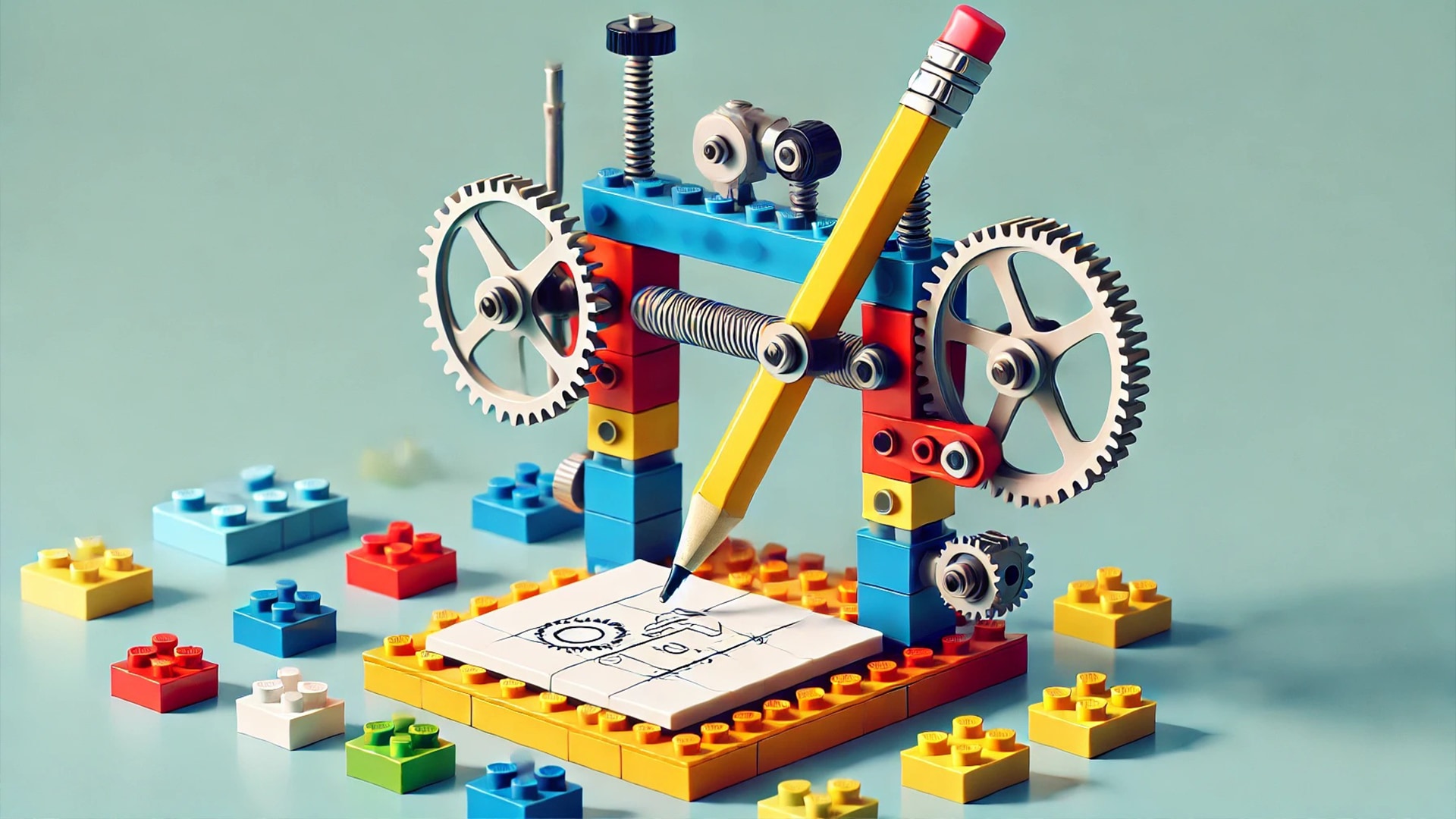 Lego Tuğlaları ile Çizim Robotu