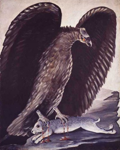 Yaban Tavşan Yakalamış Kartal